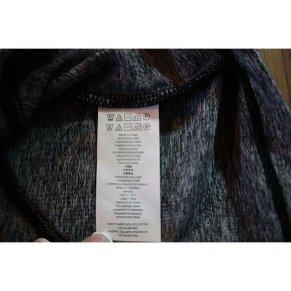 Michael Kors Women's Sz L Gray Heather Active Mesh-Panel Full-Zip Jacket - Picture 7 of 10